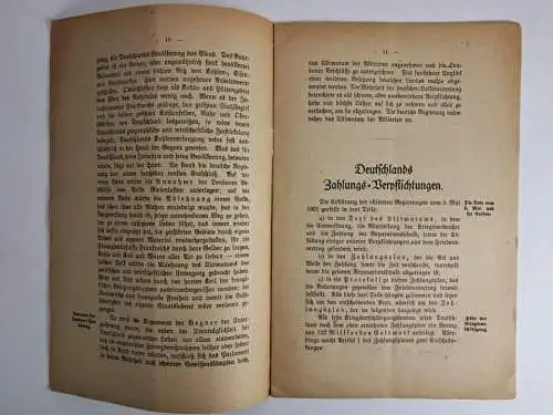 Die deutsche Reparations-Schuld, Ihr Umfang und die Art ihrer Abtragung, 1921