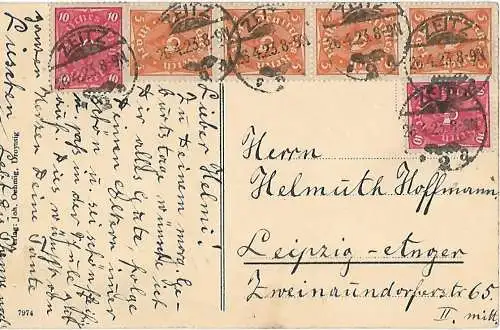 AK Die Bären im Schlosspark zu Droyssig. ca. 1923, Postkarte. Serien Nr