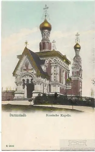 AK Darmstadt. Russische Kapelle. ca. 1913, Postkarte. Ca. 1913, gebraucht, gut