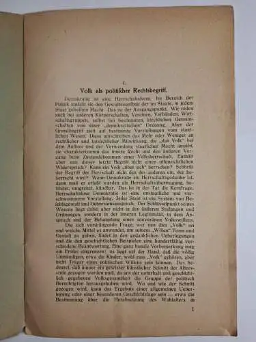 Buch: Das Wesen der Demokratie, Theodor Heuss, Deutsche Demokratische Partei