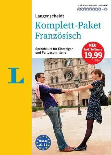 Sprachkurs: Langenscheidt Komplett-Paket Französisch, 2 Bücher, 8 CDs, 1 DVD