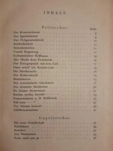 Buch: Närrisches - Allzunärrisches, A. O. Weber, 1924, Horstmann Verlag