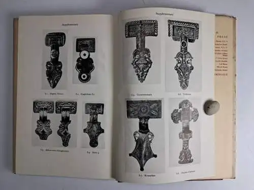 Buch: Early anglo-saxon great square-headed Brooches, Leeds, 1949, Clarendon