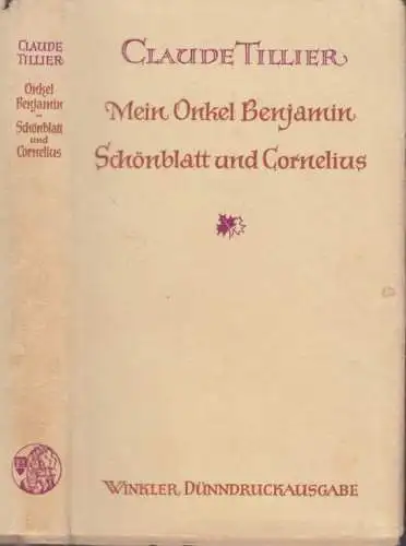 Buch: Mein Onkel Benjamin / Schönblatt und Cornelius, Tillier, Claude