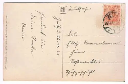 AK Herzlichen Glückwunsch zum Geburtstag. Postkarte, ca. 1920, gebraucht, gut