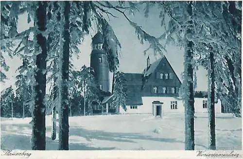 AK Plattenberg. Wintersportplatz. ca. 1932, Postkarte. Serien Nr, ca. 1932