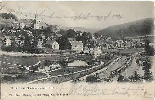 AK Gruss aus Stützerbach i. Th. ca. 1908, Postkarte. Serien Nr, ca. 1908