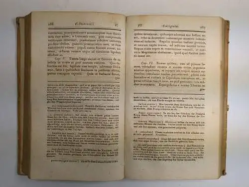 Buch: C. Suetonii Tranquilli Vitae XII. Imperatorum, J. H. Bremi, 1800, Ziegler