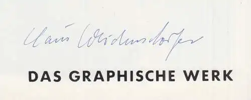 Ausstellungskatalog: Claus Weidensdorfer - Das graphische Werk, 1990, signiert