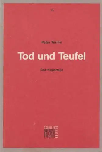 Buch: Tod und Teufel. Turrini, Peter, 1991, Staatl. Schauspielerbühnen Berlin