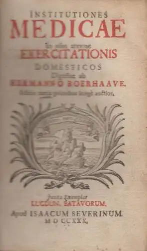 Buch: Institutiones medicae. Boerhaave, Herman, 1730, Isaacum Severinum