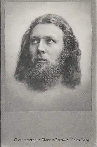 AK Oberammergau. Christus Darsteller Anton Lang. ca. 1902, gebraucht, gut