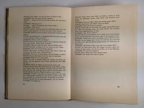 Buch: Drei italienische Lustspiele aus der Zeit der Renaissance, Lorenzi, 1914