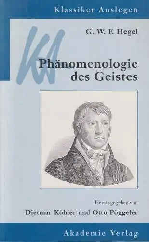 Buch: Phänomenologie des Geistes, Hegel, G. W. F., 1998, Akademie Verlag