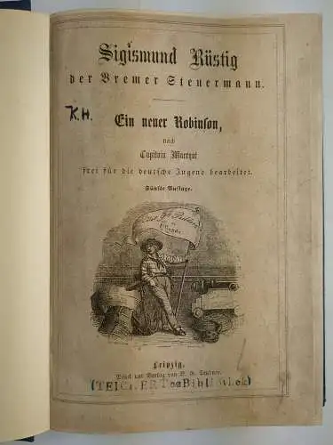 Buch: Sigismund Rüstig der Bremer Steuermann, Capitain Marryat, B. G. Teubner