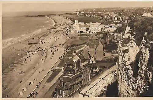 AK Dieppe. Vue generale de la Plage. ca. 1915, gebraucht, gut