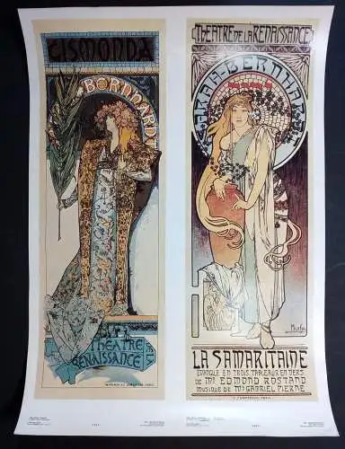 Poster: Gismonda / Samariterin. Mucha, Alfons, Pressfoto Prag, Kunstgrafik