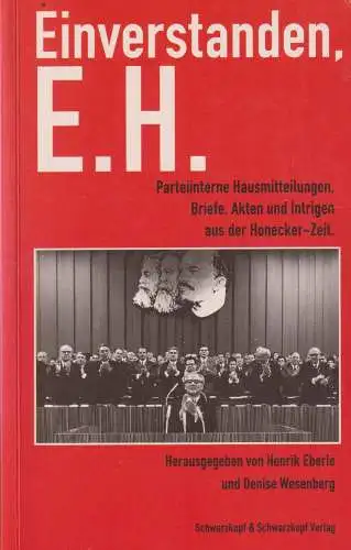 Buch: Einverstanden, E. H, Eberle, Henrik, 1999, Schwarzkopf & Schwarzkopf