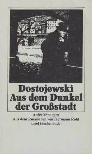 Buch: Aus dem Dunkel der Großstadt, Dostojewski, 1986, Insel Verlag