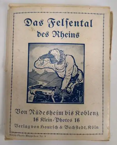 Mäppchen mit 16 Kleinfotos: Das Felsental des Rheins, Hoursch & Bechstedt