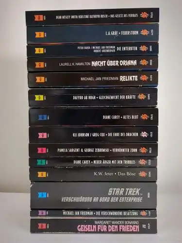 14 Bücher Star Trek, Deep Space Nine, The Next Generation, Classic, Heyne