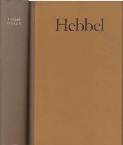 Buch: Werke in 2 Bänden, Hebbel, Friedrich. 2 Bände, ca. 1950, gebraucht, gut