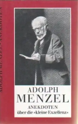 Buch: Adolph Menzel, Lammel, Gisold. 1989, Eulenspiegel Verlag, gebraucht, gut