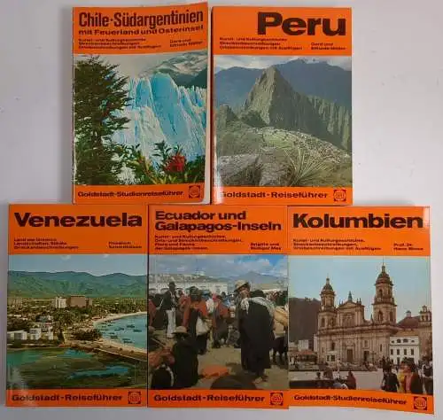 5 Bücher Goldstadt-Studienreiseführer: Peru; Venezuela; Kolumbien; Ecuador ...