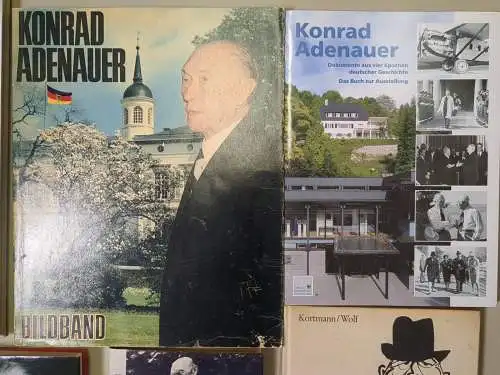 18 Bücher Konrad Adenauer: Attentat, Anmerkungen, Briefwechsel, Gespräche ...