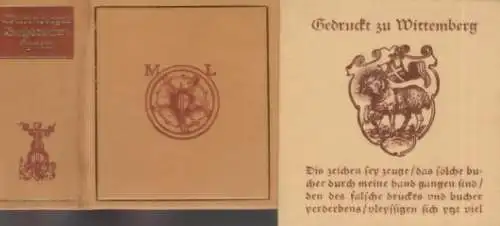 Buch: Wittenberger Buchdruckersignets, Kühne, Heinrich. 1983, VEB Fachbuchverlag