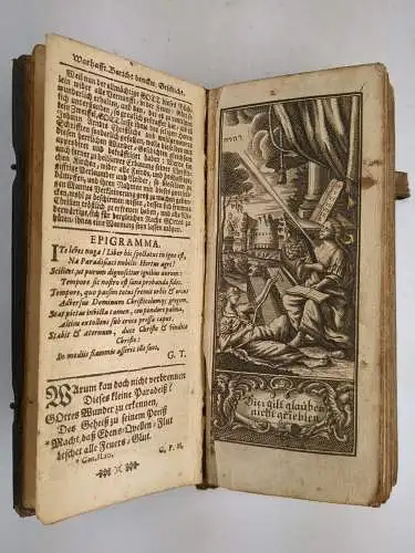 Buch: Johann Arndts Wohlangelegtes Paradies-Gärtlein,  Luther u.a., 1713, 1715