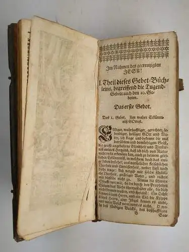 Buch: Johann Arndts Wohlangelegtes Paradies-Gärtlein,  Luther u.a., 1713, 1715