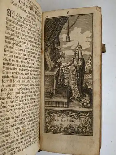 Buch: Johann Arndts Wohlangelegtes Paradies-Gärtlein,  Luther u.a., 1713, 1715