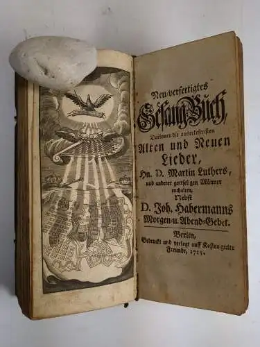 Buch: Johann Arndts Wohlangelegtes Paradies-Gärtlein,  Luther u.a., 1713, 1715