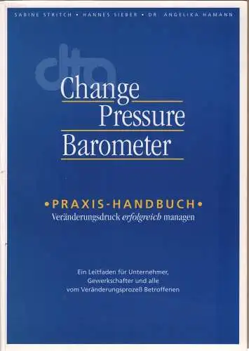 Buch: Change Pressure Barometer - Praxishandbuch, Hamann, Angelika u.a., 1996