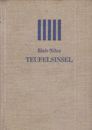 Buch: Teufelsinsel, Niles, Blair. 1928, Drei Masken Verlag, gebraucht, gut