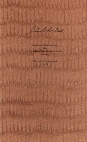 Buch: Canonische Veränderungen über Vom Himmel hoch da komm ich her. Bach, 1986