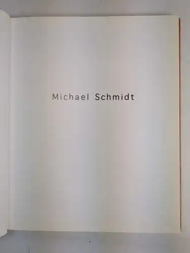 Ausstellungskatalog: Michael Schmidt - Frauen, 2000, König, Bildband, Fotografie