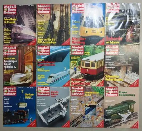 Modelleisenbahner 1991, Heft 1-12, T&M, Zeitschrift, Modelleisenbahn, Modellbau