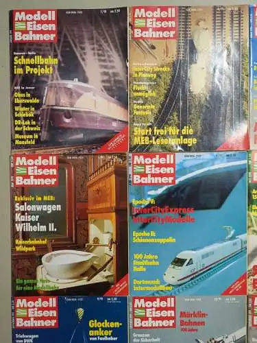 Modelleisenbahner 1991, Heft 1-12, T&M, Zeitschrift, Modelleisenbahn, Modellbau