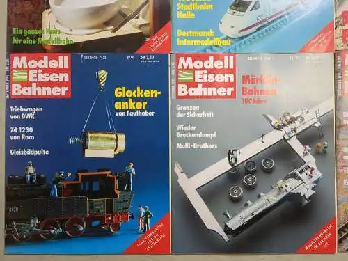 Modelleisenbahner 1991, Heft 1-12, T&M, Zeitschrift, Modelleisenbahn, Modellbau