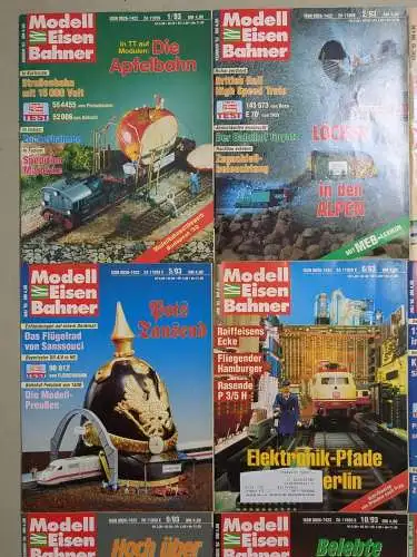 Modelleisenbahner 1993, Heft 1-12, T&M, Zeitschrift, Modelleisenbahn, Modellbau