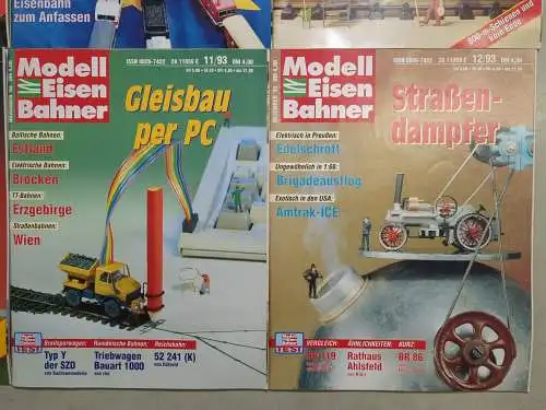 Modelleisenbahner 1993, Heft 1-12, T&M, Zeitschrift, Modelleisenbahn, Modellbau