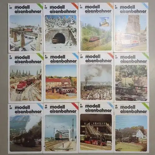 Modelleisenbahner 1989, Heft 1-12, transpress, Zeitschrift, Modelleisenbahn