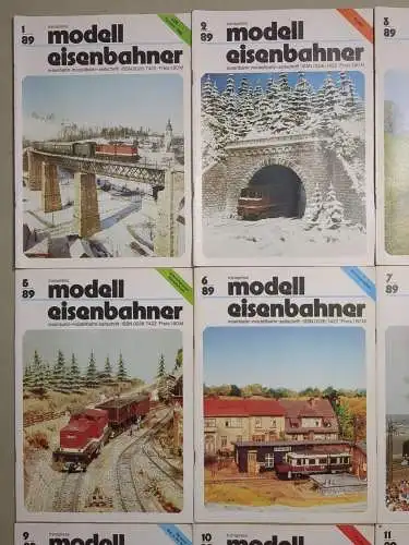 Modelleisenbahner 1989, Heft 1-12, transpress, Zeitschrift, Modelleisenbahn