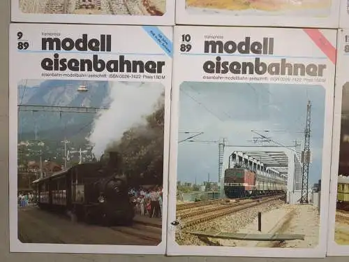 Modelleisenbahner 1989, Heft 1-12, transpress, Zeitschrift, Modelleisenbahn