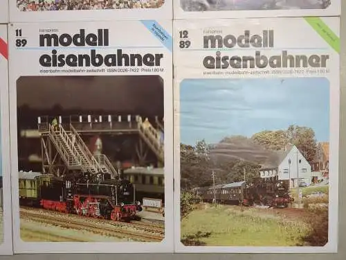 Modelleisenbahner 1989, Heft 1-12, transpress, Zeitschrift, Modelleisenbahn