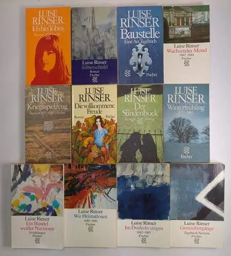 12 Bücher Luise Rinser: Baustelle, Grenzübergänge, Winterfrühling, Silberschuld