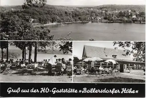 AK Gruß aus der HO Gaststätte Bollersdorfer Höhe. Buckow. ca. 1977, gebraucht