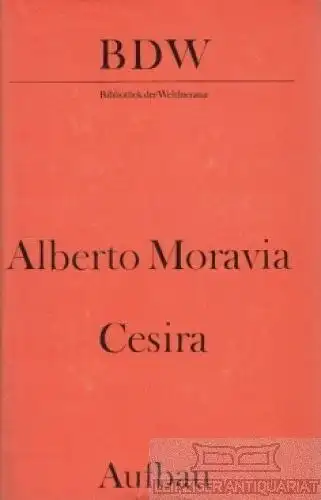 Buch: Cesira, Moravia, Alberto. BDW, 1974, Aufbau-Verlag, gebraucht, gut